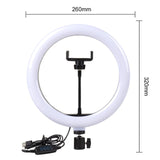 Video Light Dimmable LED Selfie Ring Light USB ring lamp Photography Light with Phone Holder 2M tripod stand for Makeup Youtube