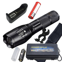 Super Bright  XM-L T6 L2 XP-L LED Flashlight Rechargeable Zoomable Linternas Torch Light by 1*18650 or 3*AAA Lamp Hand Light z50