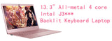 13.3 Inch Laptop Full Metal Shell Notebook Intel Celeron J3455 8G 128GB