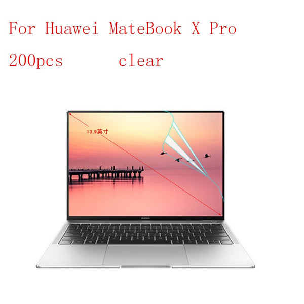 Transparent Lcd Screen Protector Film for  Huawei MateBook X Pro explosion-proof membrane without retail packing 200pcs/lot