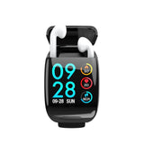 2020 Sport Smart Watch Men with TWS Bluetooth Earphones Heart Rate Blood Pressure Monitor Smartwatch for Android IOS