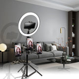 10inch 26cm USB Interface Dimmable LED Selfie Ring Light Camera Phone Photography Video Makeup Lamp With Tripod Phone Clip